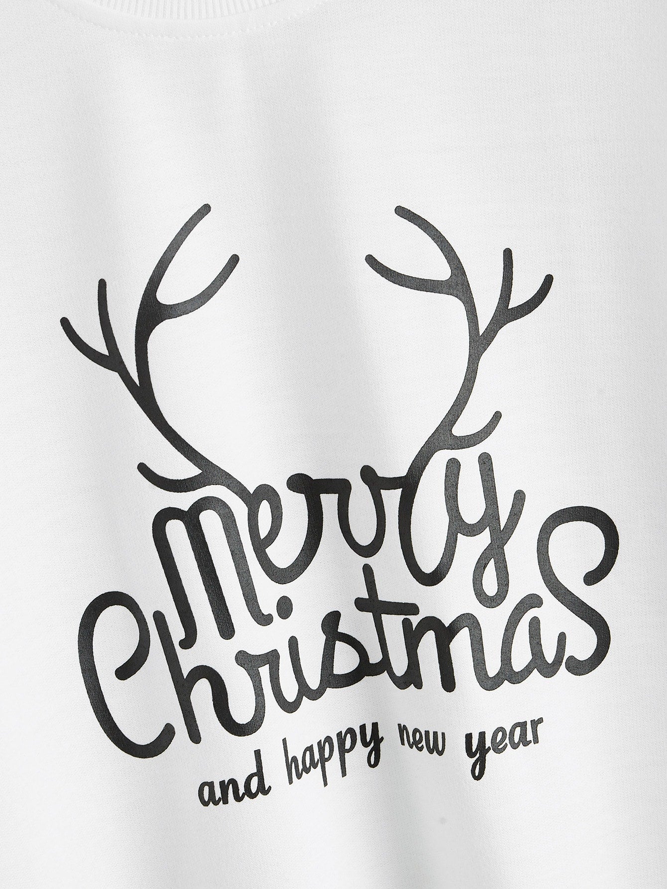 Christmas New Long Sleeve Sweatshirt Loose Girl Cartoon Sweatshirt Round Neck Printed