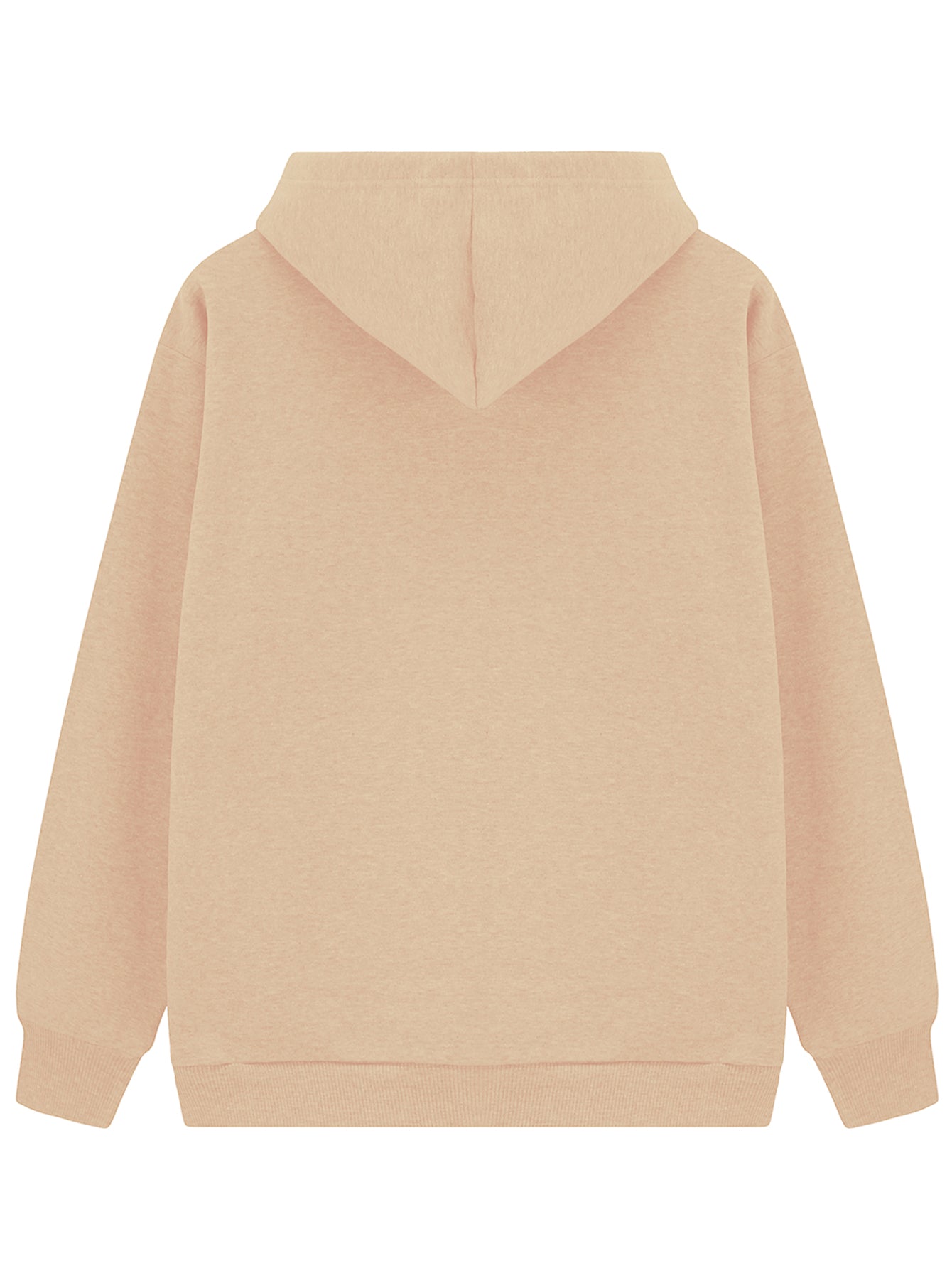 Spring Autumn Thickened Fleece Lined Solid Color Women Hooded Sports Thin Section Loose Trendy Women Hoodie