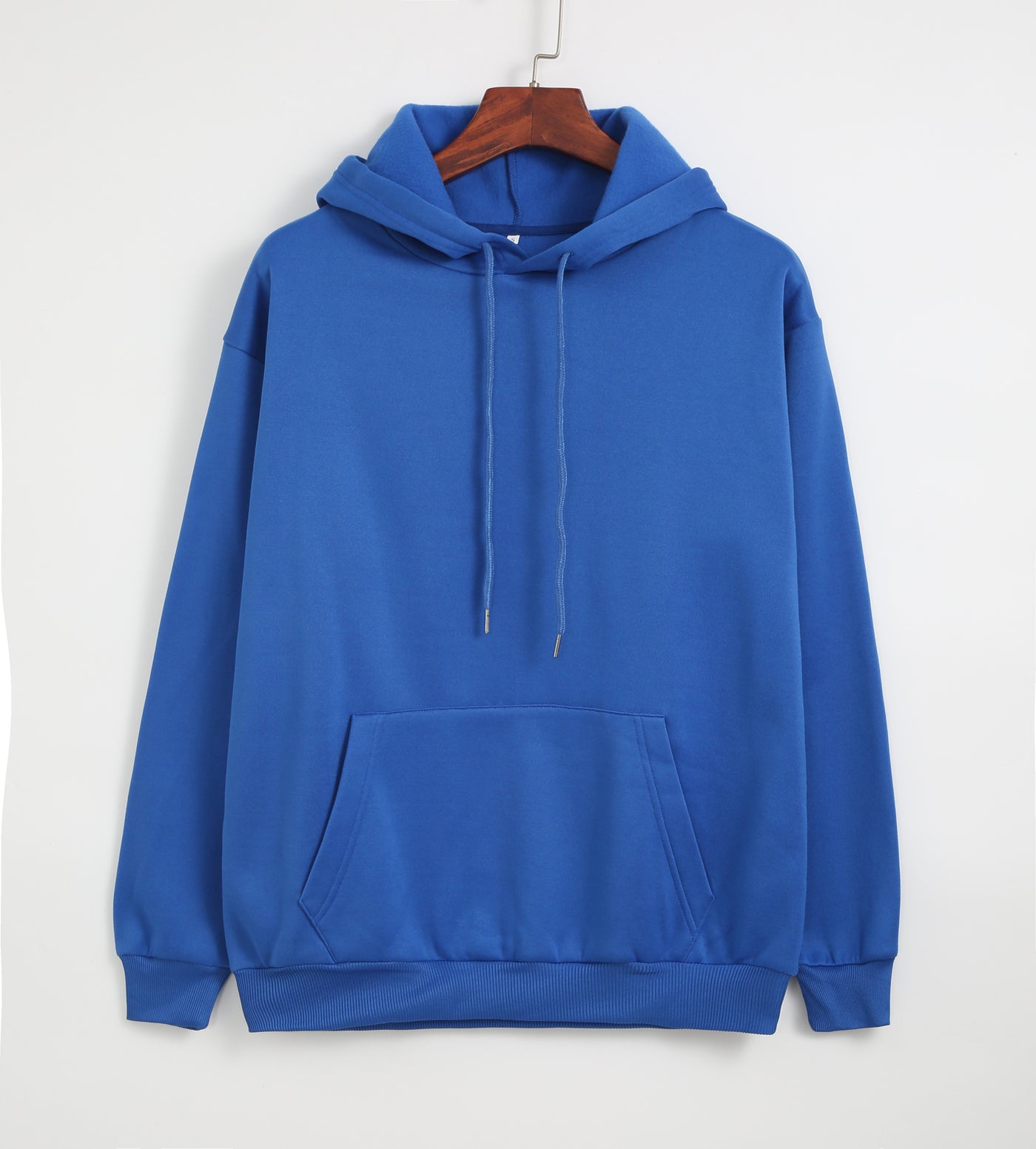 Spring Autumn Thickened Fleece Lined Solid Color Women Hooded Sports Thin Section Loose Trendy Women Hoodie