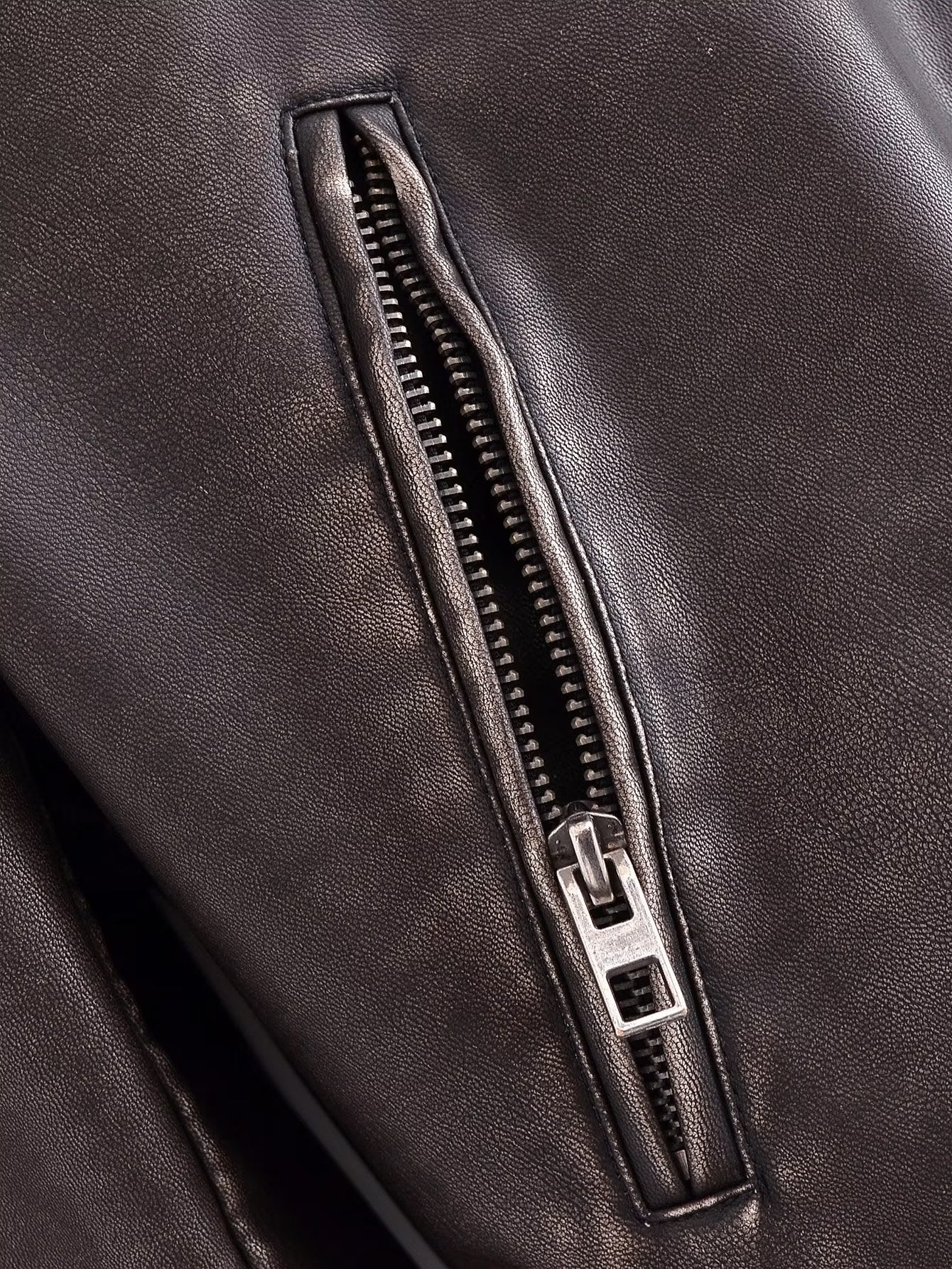 Spring Women Urban Casual Faux Leather Bomber Jacket