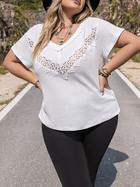 Plus Size WomenBase Solid Color Top Women Shirt
