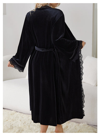 Black Outerwear Gown