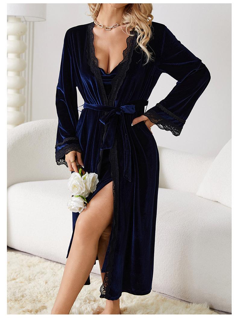 Sapphire Blue Outerwear Gown