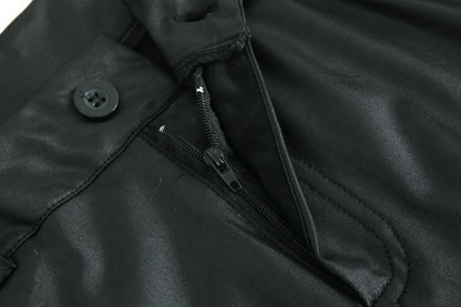 Autumn Winter New Wish Popular Solid Color Faux Leather Pants Casual Sexy Skinny Pants Women Trousers