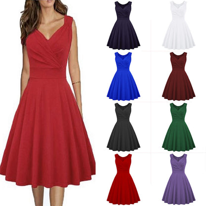 Vintage Hepburn Cocktail Light Dress plus Size Dress