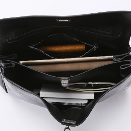 Bag Women Rodeo Bag Large Capacity Office Tote B Same Retro Oily Leather Handbag Women - GLAMWEARS