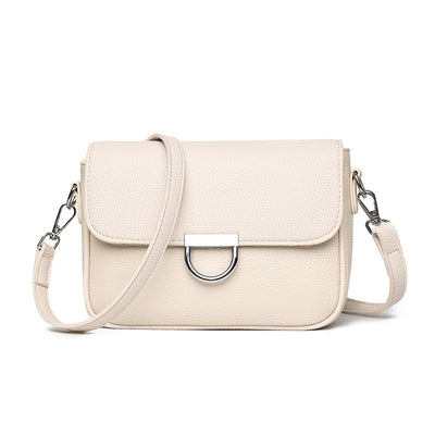 Genuine Leather Crossbody Bag Advanced Texture Spring Small Square Bag Retro Elegance All Matching Shoulder Bag Ladies