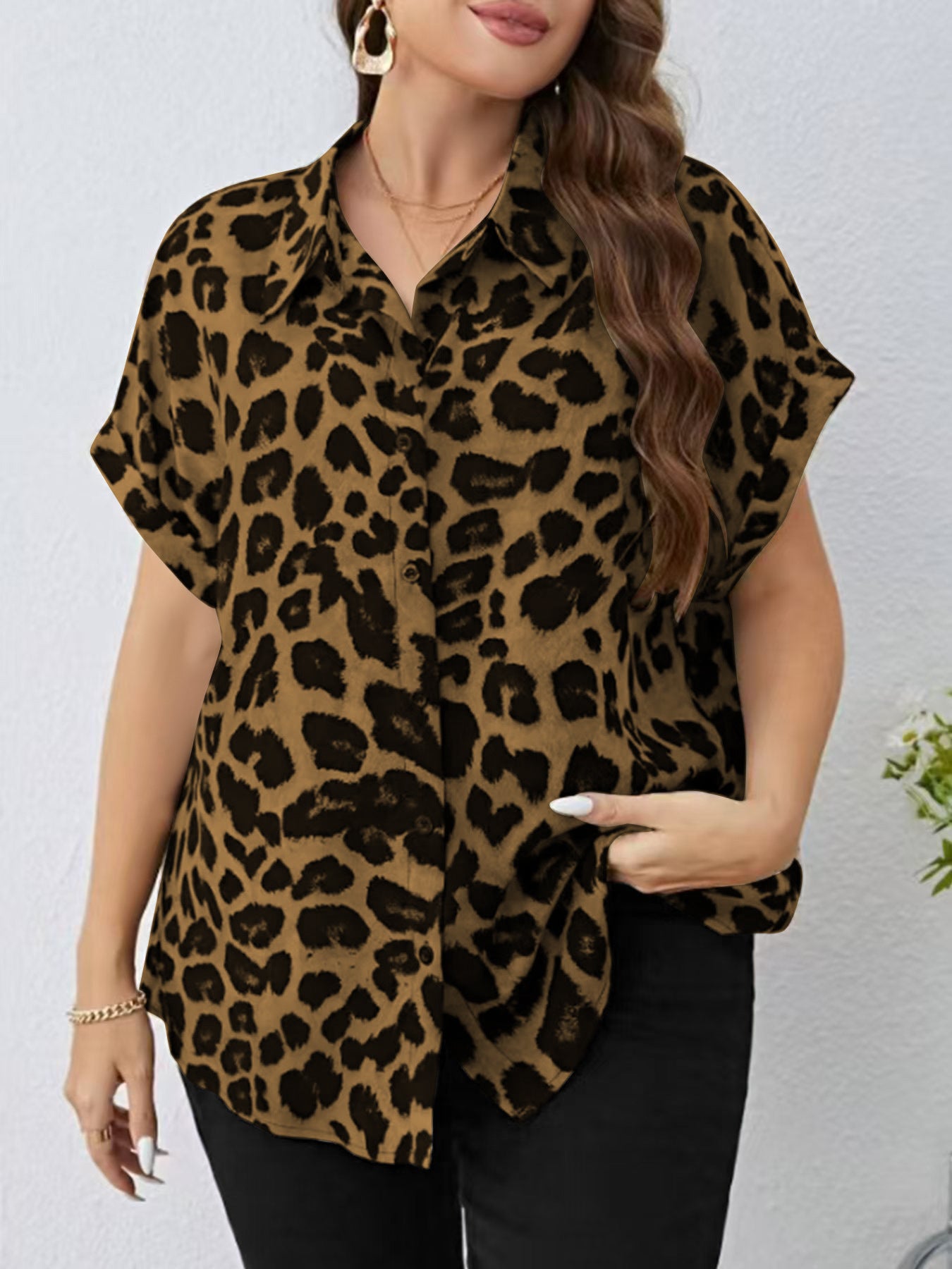 Brown Leopard Print