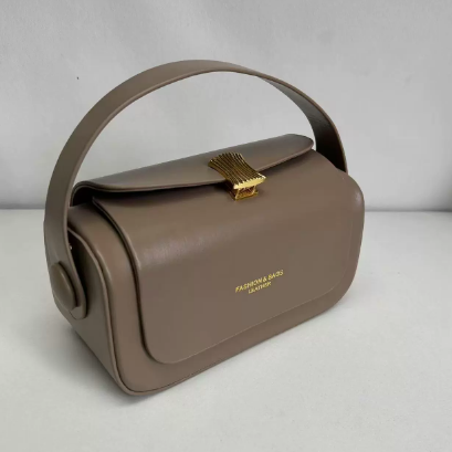 High Grade Portable Small Square Bag Women Light Luxury Faux Leather Box Bag Office All Matching Shoulder Messenger Bag - GLAMWEARS