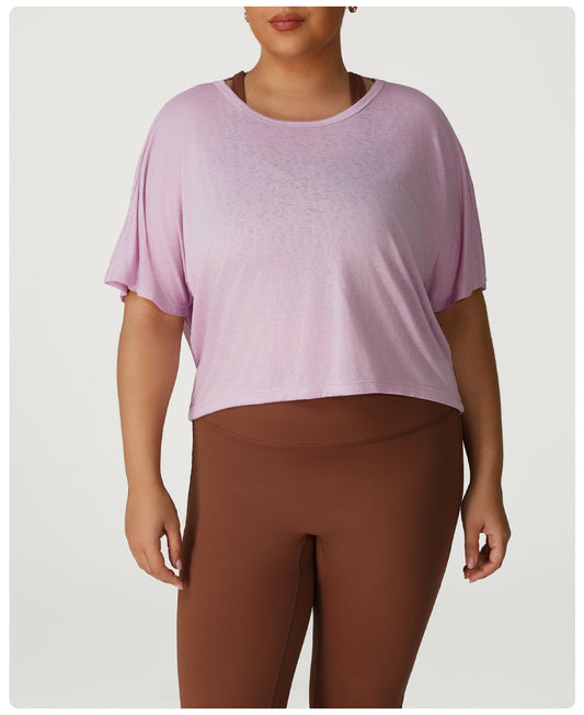 Plus Size Sports Blouse Fitness Yoga Wear T shirt Sportswear Half Sleeve T shirt Women Yoga Wear Top