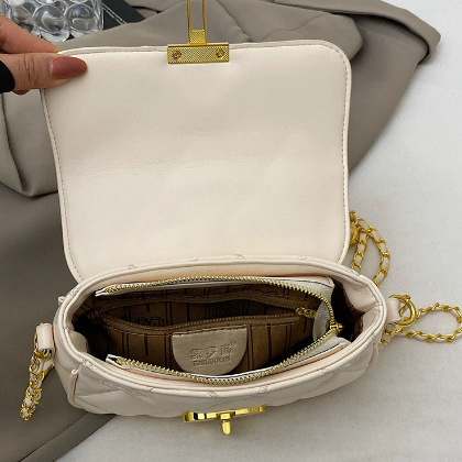 Messenger Bag Bags Women Urban Office Chain Small Square Bag Classic Rhombus Embroidered Line Shoulder Bag