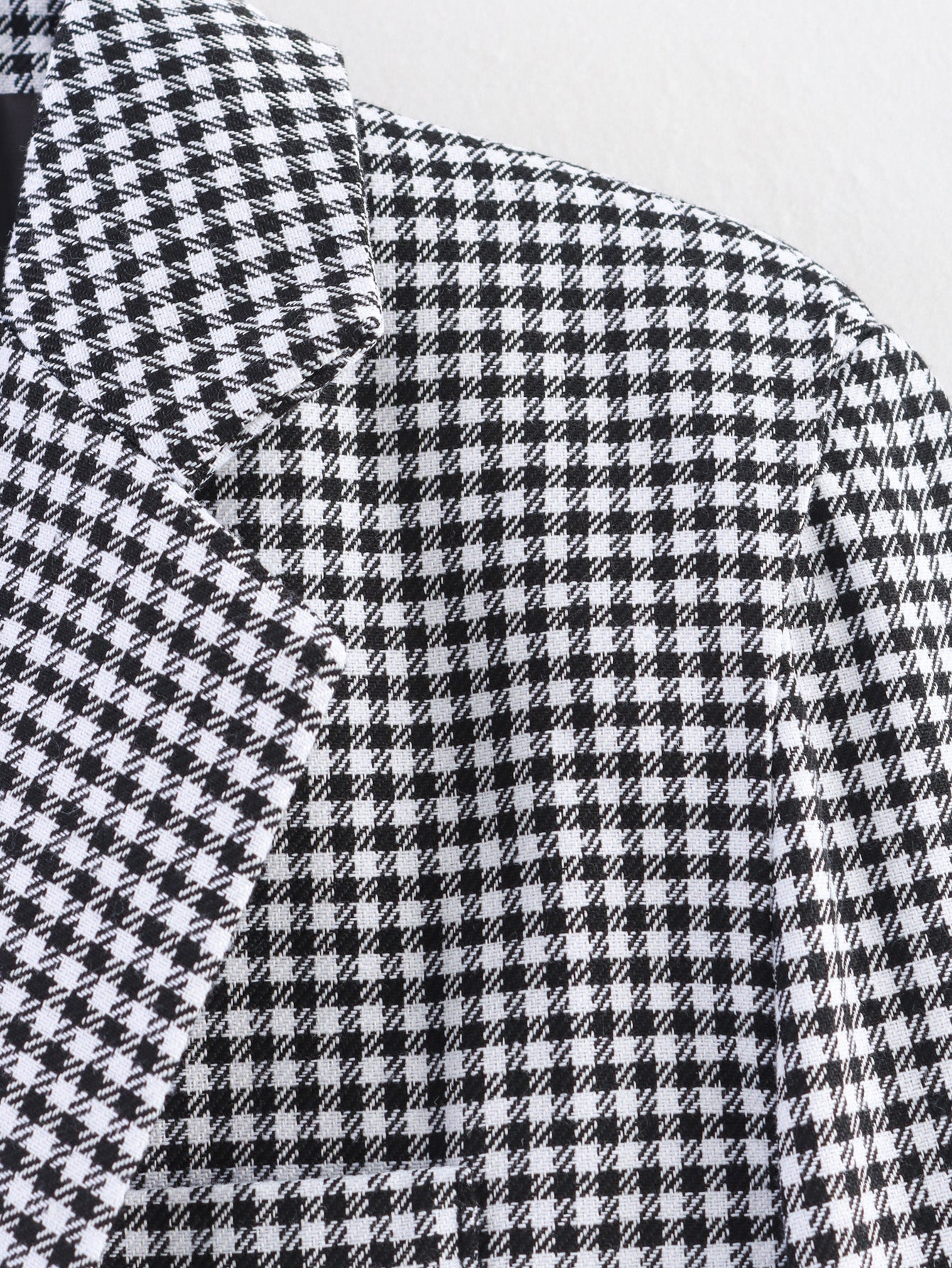 Women Autumn Plaid Double Breasted Coat Personalized Blazers