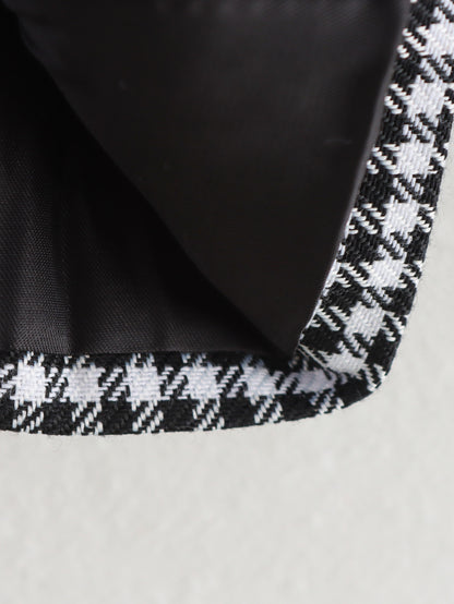 Women Autumn Plaid Double Breasted Coat Personalized Blazers