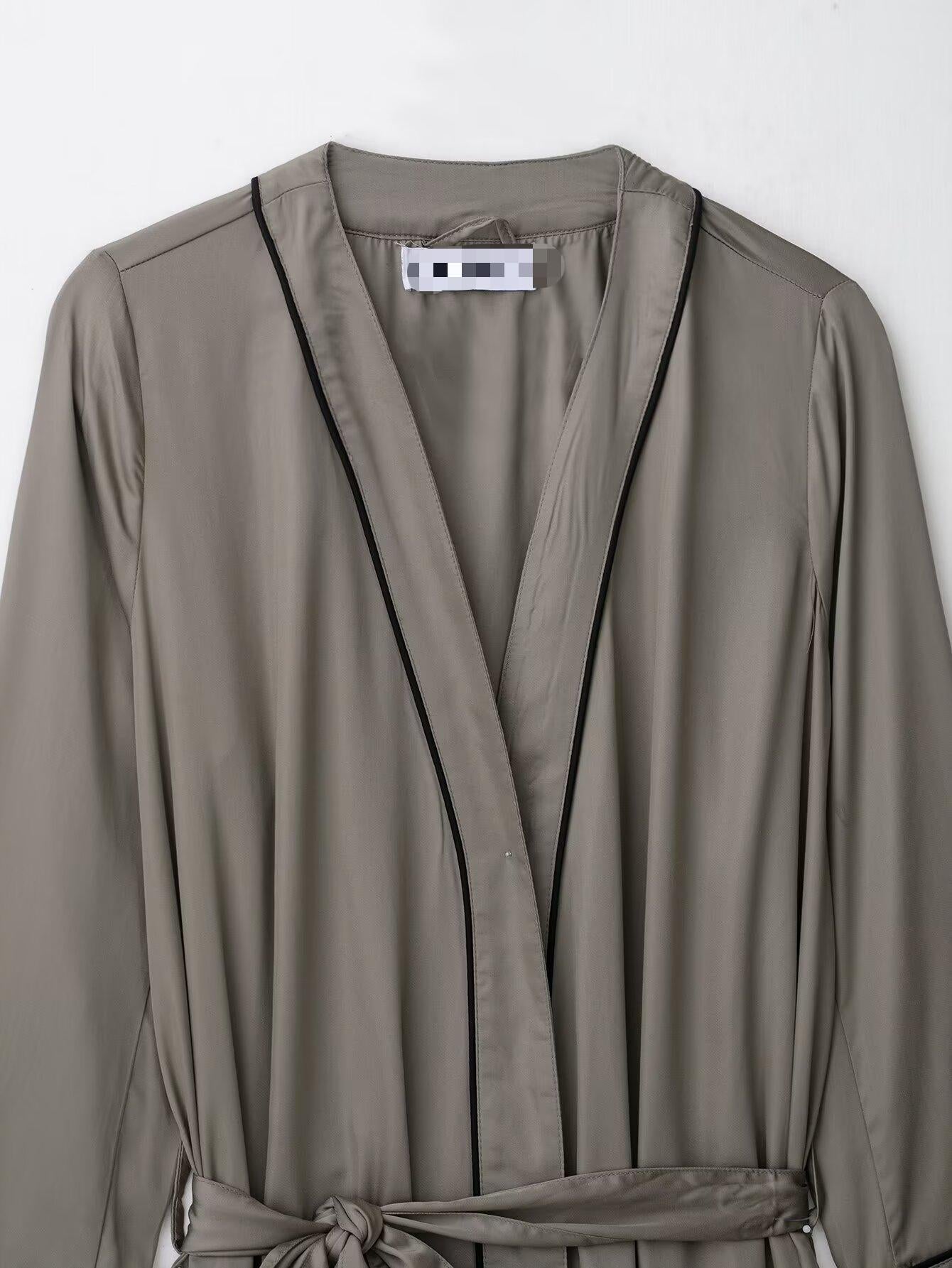 Women Wear Summer Satin Nightgown