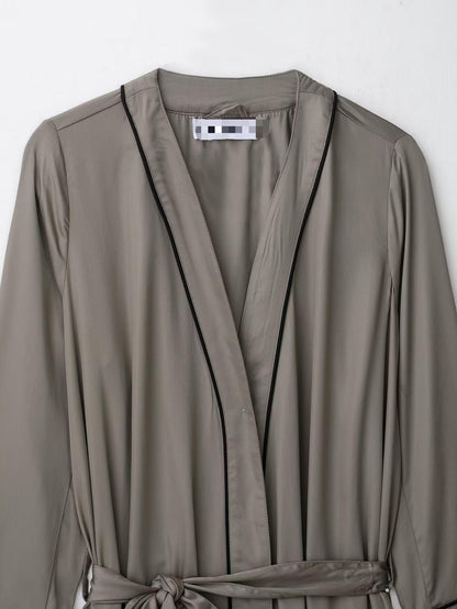 Women Wear Summer Satin Nightgown