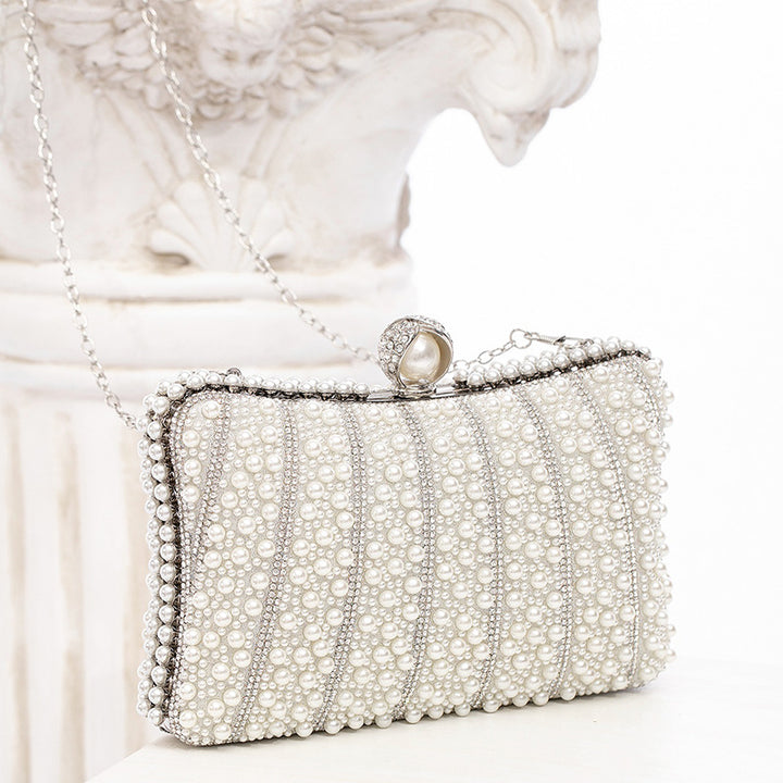 Pearl Tote Party All Match Evening Bag Chain Dinner Bag Cheongsam Clutch Women Bag - GLAMWEARS