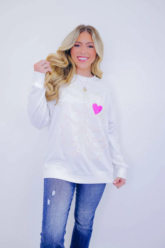 Autumn Winter Women Clothing Halloween Skull Sequined Top Long Sleeve Pullover Hoodie Women