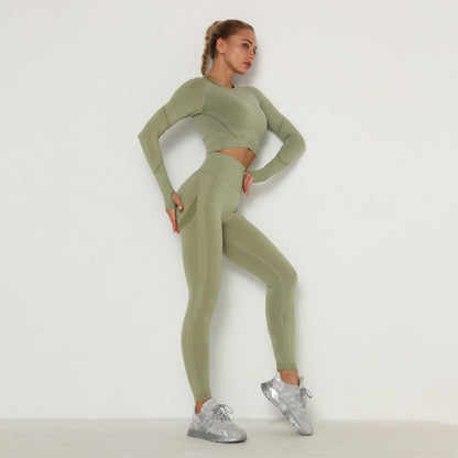 Long Sleeve Trousers Suit-Army Green