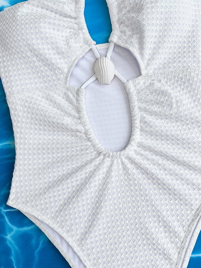 One Piece Swimsuit Sexy Bikini Swimsuit Women Backless Swimsuit Solid Color