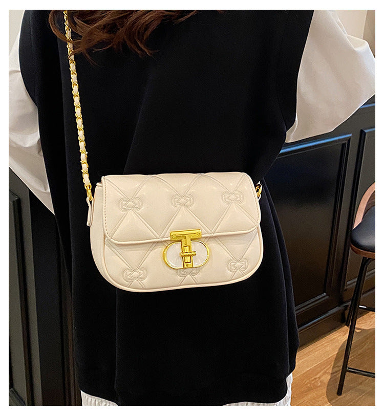 Messenger Bag Bags Women Urban Office Chain Small Square Bag Classic Rhombus Embroidered Line Shoulder Bag