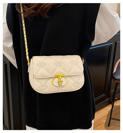 Messenger Bag Bags Women Urban Office Chain Small Square Bag Classic Rhombus Embroidered Line Shoulder Bag
