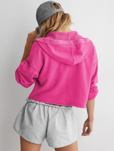 Loose Brand Hooded Sweatshirt Women Spring Autumn Women Clothing V neck Top Pullover Long Sleeved Shirt
