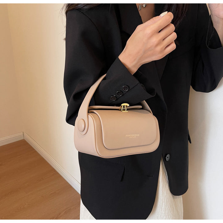 High Grade Portable Small Square Bag Women Light Luxury Faux Leather Box Bag Office All Matching Shoulder Messenger Bag - GLAMWEARS