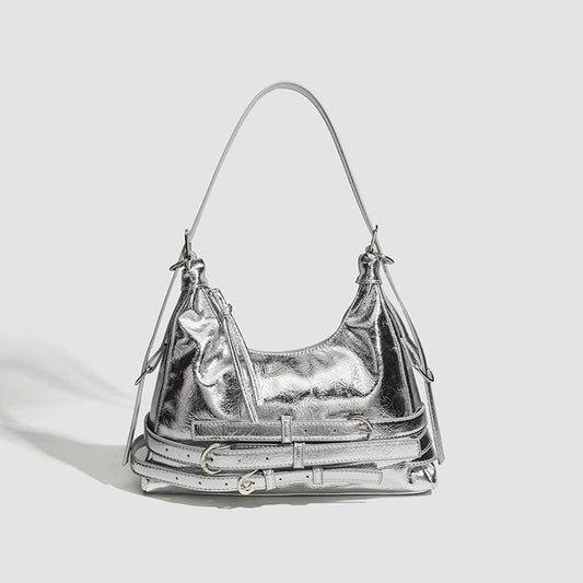 Summer Retro Simple Shoulder Bag Sexy Locomotive Trendy High Sense Underarm Bag Women