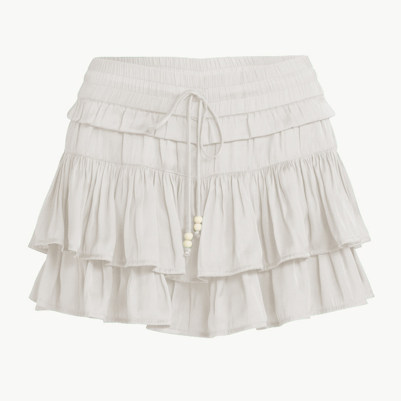 Women Skort Drawstring Pantskirt Summer High Waist Compression Pants Short Skirt for Women