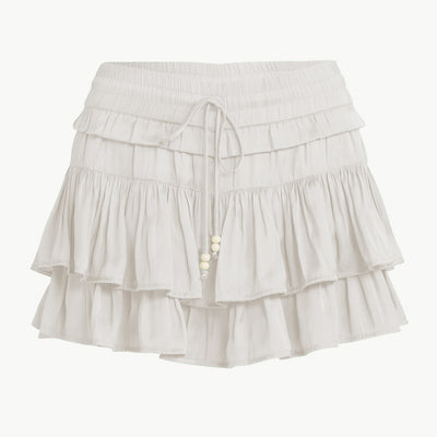 Women Skort Drawstring Pantskirt Summer High Waist Compression Pants Short Skirt for Women
