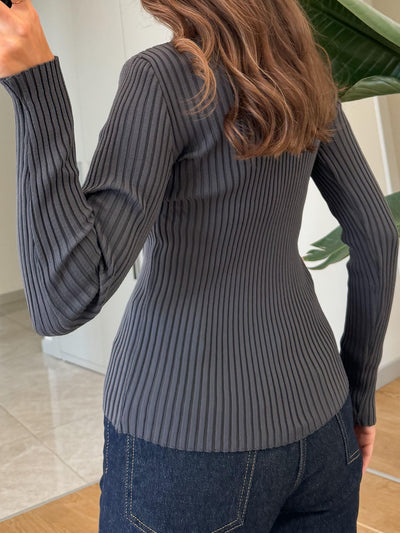Casual Simple Solid Color Long Sleeved Shirt Woolen Women Clothing Autumn Winter