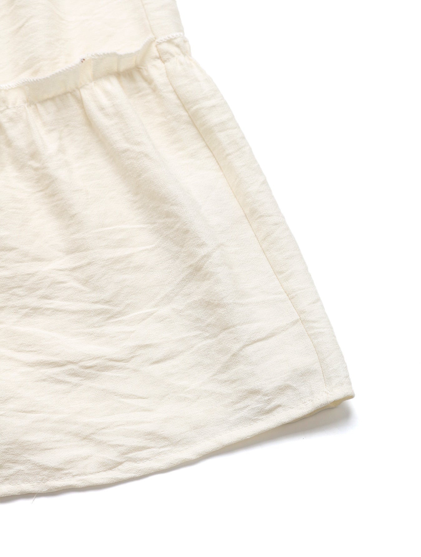 Summer White Stitching Skirt Women Simple Elastic Waist A line Umbrella Maxi Skirt