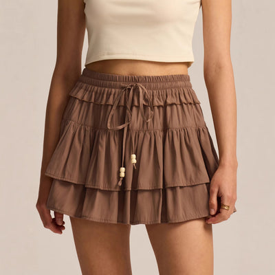 Women Skort Drawstring Pantskirt Summer High Waist Compression Pants Short Skirt for Women