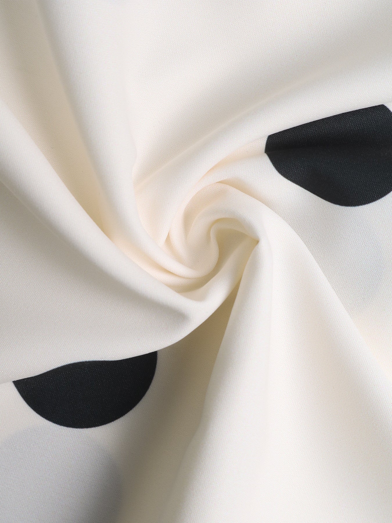 Summer Mid Length Umbrella Skirt Polka Dot Skirt Elastic Elegant Retro A line Skirt