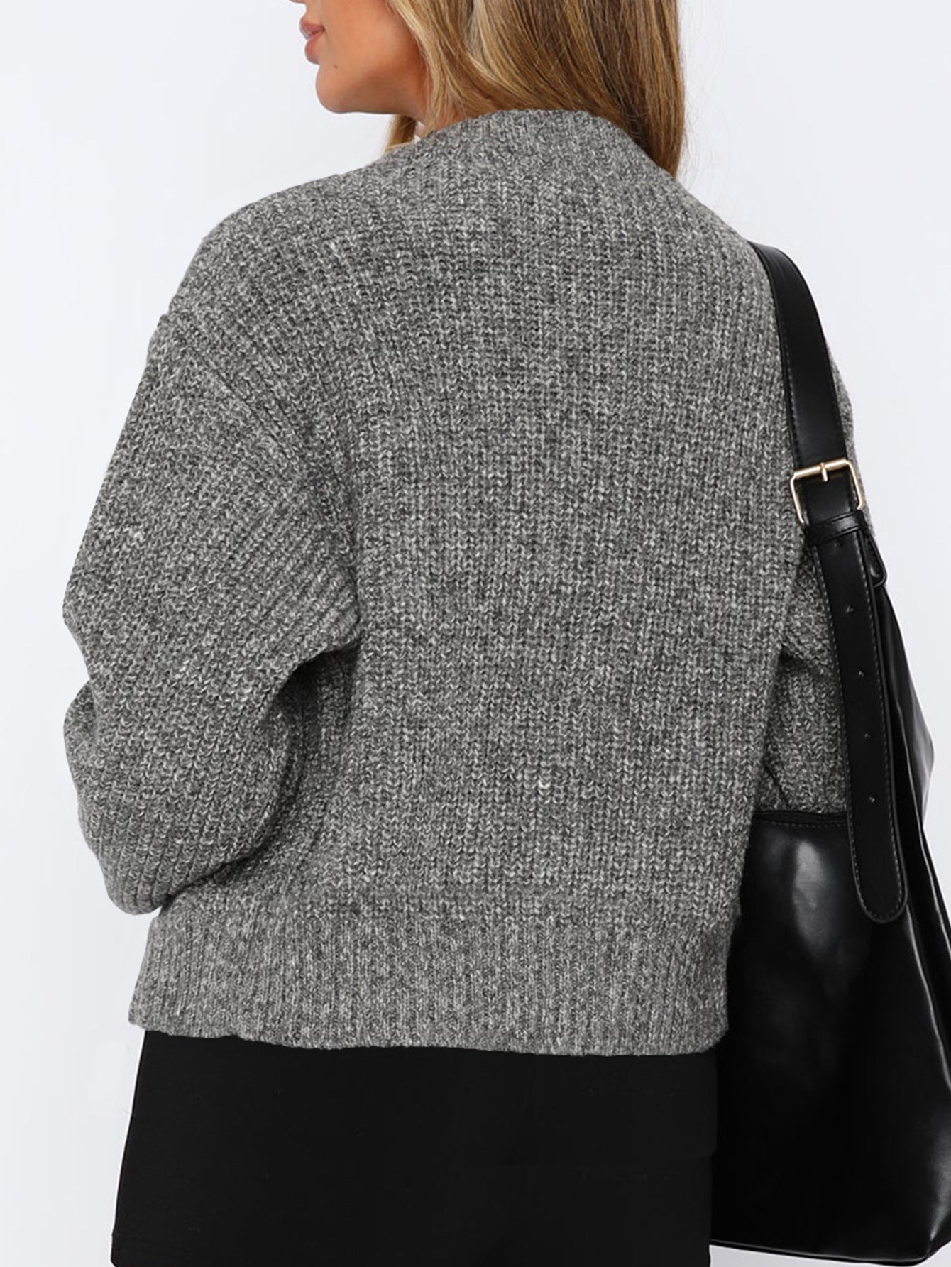 Casual Minimalist Long Sleeve Inner Wear Sweater Woolen Women Clothing Autumn Winter