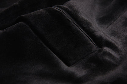 Spring Autumn Velvet Women Ostrich Feather Jacket Blazer