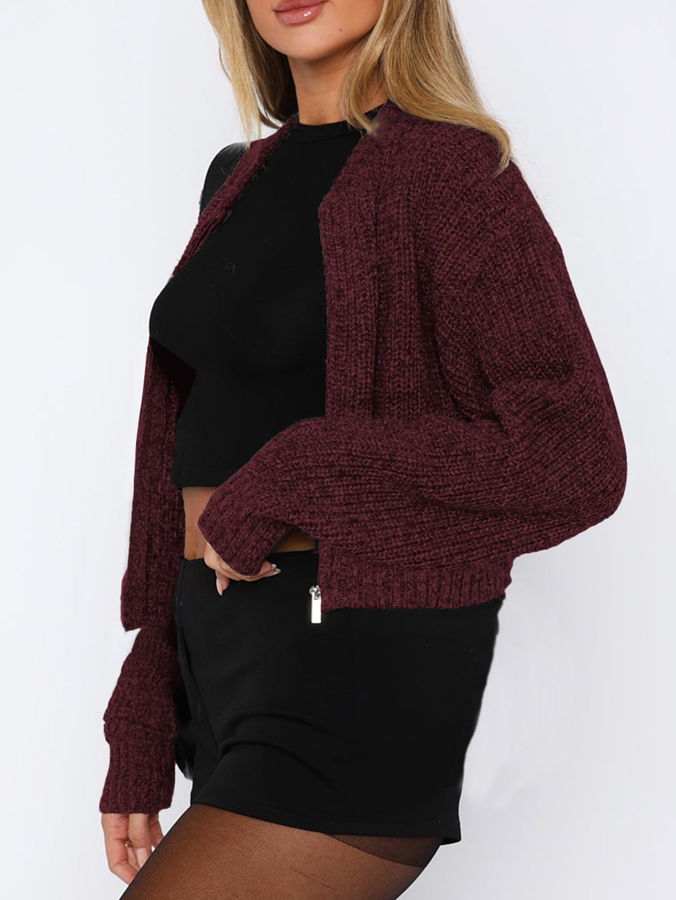 Casual Minimalist Long Sleeve Inner Wear Sweater Woolen Women Clothing Autumn Winter