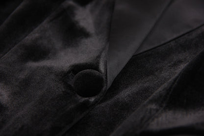 Spring Autumn Velvet Women Ostrich Feather Jacket Blazer