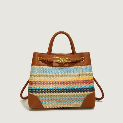 Messenger Bag Korean Niche Straw Woven Bag for Women Summer All Matching Beach Handbag
