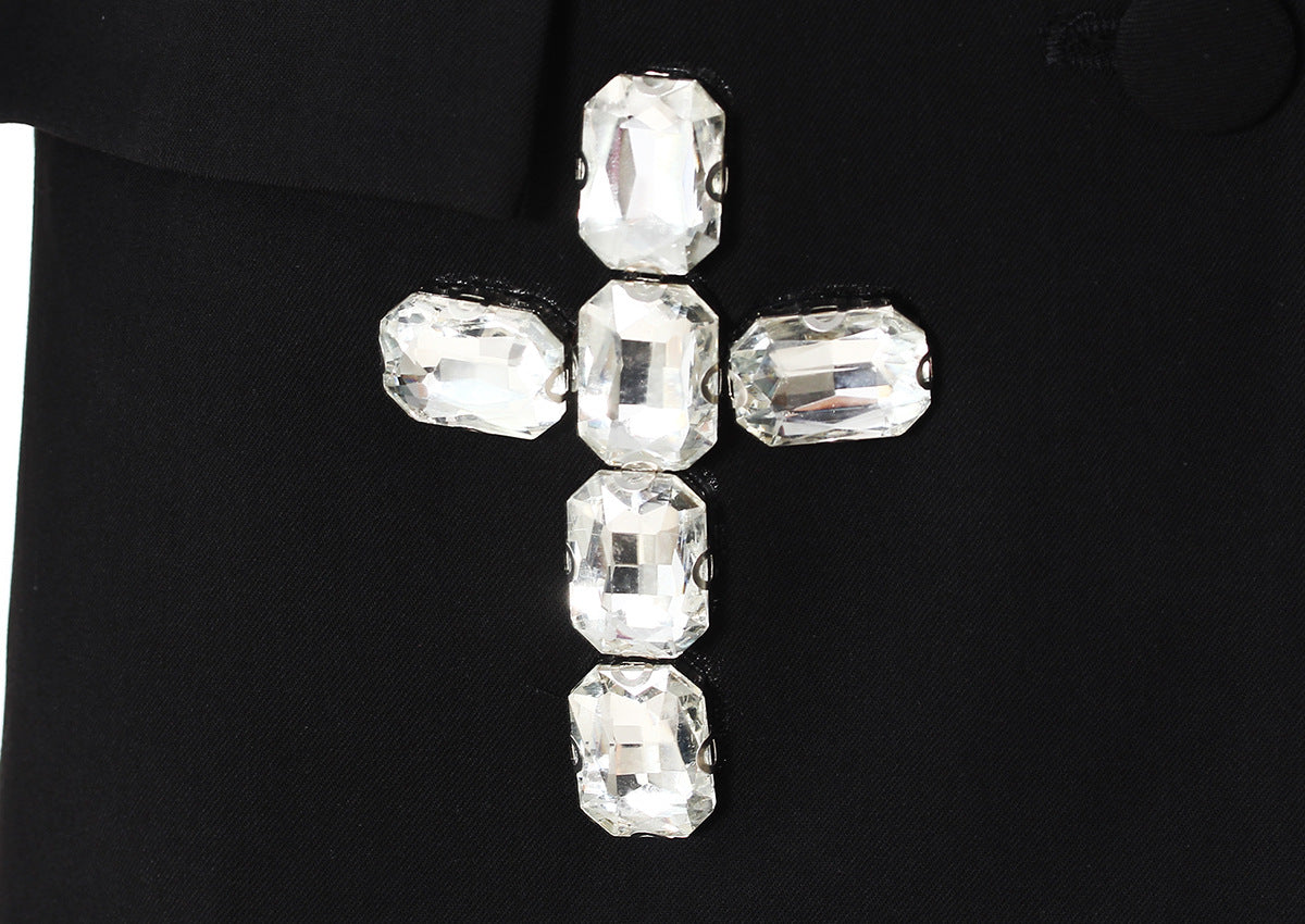 Special Interest Design High Grade European Crystal Rhinestone Beaded Adult Women Loose Blazer
