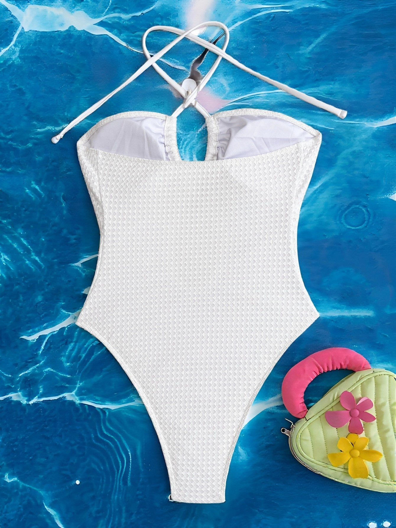 One Piece Swimsuit Sexy Bikini Swimsuit Women Backless Swimsuit Solid Color