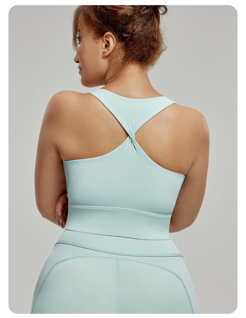 Yoga Clothes plus Size Underwear Breast Holding Pilates Fitness Workout Top Big Chest Small Sports Vest Women