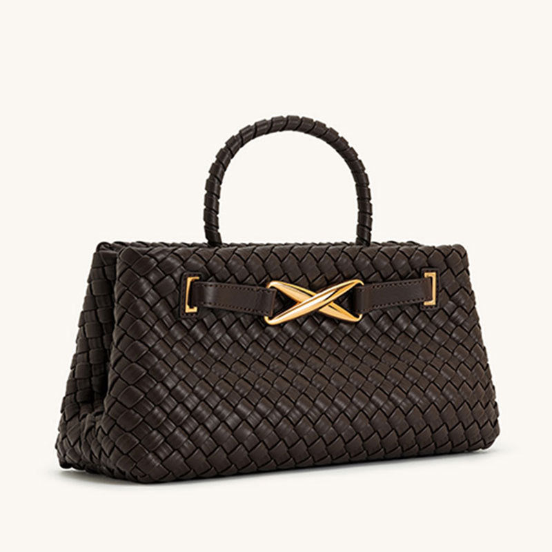 Brown Women Woven Bag 