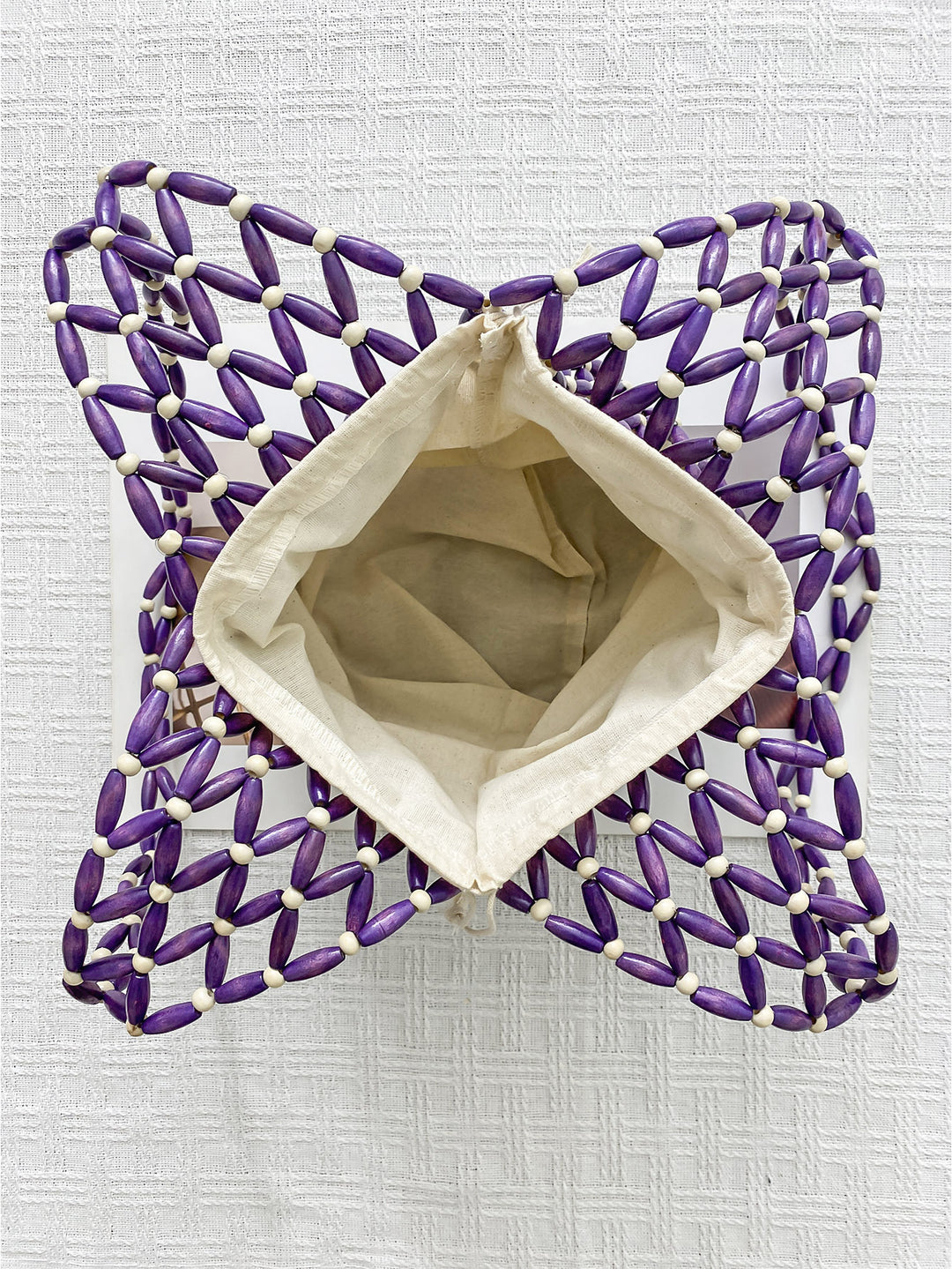 Summer All Matching Special Interest Design Handmade Beaded Weaving Hollow Out Cutout Beach Bag - GLAMWEARS