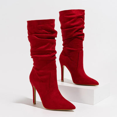 Stiletto All Match Outdoor Comfortable plus Size Women Boots