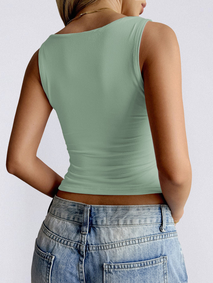 Sexy Solid Color Summer T shirt Vest Women Clothing Spring Summer - GLAMWEARS
