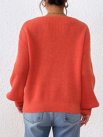 Lace Sequined Bow Tie V neck Patchwork Pullover Women Clothing Loose Lazy Long Sleeve Sweater