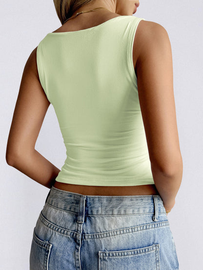 Sexy Solid Color Summer T shirt Vest Women Clothing Spring Summer