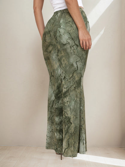 Retro Print Skirt Summer Niche Characteristic Sexy Slim Sheath Dress