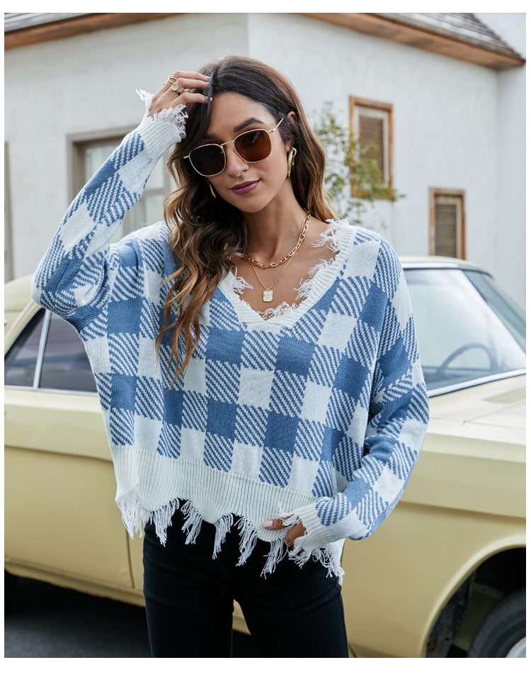 Blue Pullover for Women